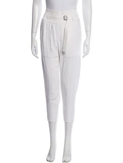 Pre-owned Helmut Lang Straight Leg Pants In White
