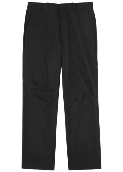 Helmut Lang Straight-leg Wool Trousers In Black