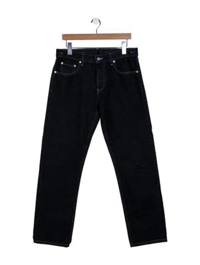 Pre-owned Helmut Lang Straight-leg Jeans In Black