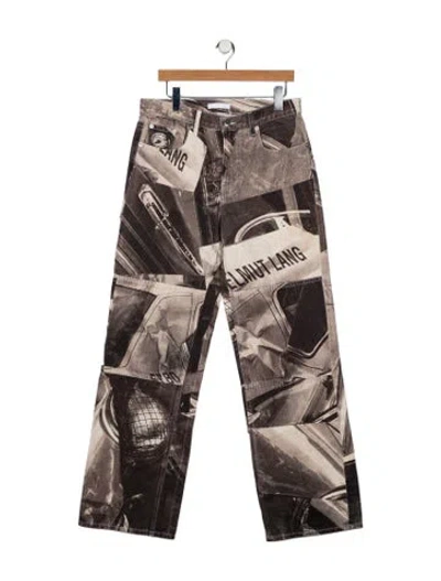 Pre-owned Helmut Lang Straight-leg Jeans In Gray