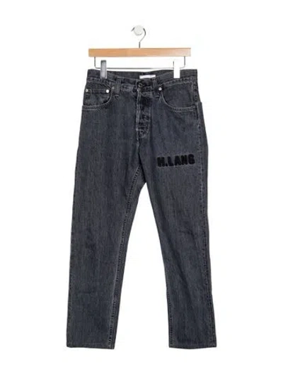 Pre-owned Helmut Lang Straight-leg Jeans In Grey