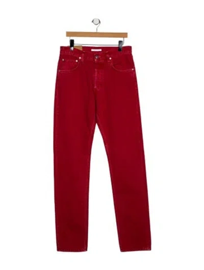 Pre-owned Helmut Lang Straight-leg Jeans In Red