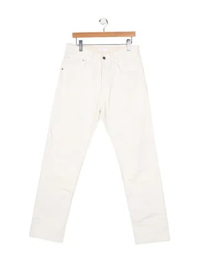 Pre-owned Helmut Lang Straight-leg Jeans In White