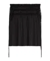 Helmut Lang Strap-detail Pleated Midi Skirt In Black
