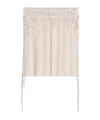 Helmut Lang Strap-detail Pleated Midi Skirt In Nude