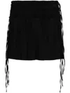 Helmut Lang Pleated Mini Skirt In Schwarz