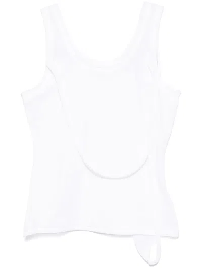 Helmut Lang Strap-detailing Tank Top In White