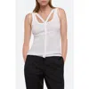 Helmut Lang Strap Racer Tank In Optic White