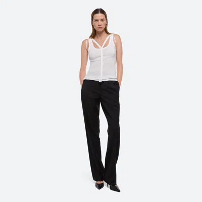 Helmut Lang Strap Racer Tank In Optic White