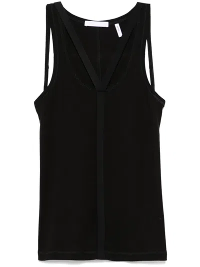 Helmut Lang Strap Racer Tank In Black