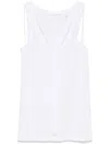 Helmut Lang Strap Racer Tank In Weiss