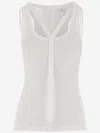 Helmut Lang Strap Racer Tank In White