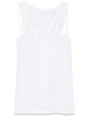 Helmut Lang Strap Racer Tank In White