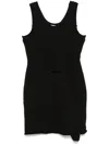 Helmut Lang Strap-detail Mini Dress - Women's - Pima Cotton/spandex/elastane