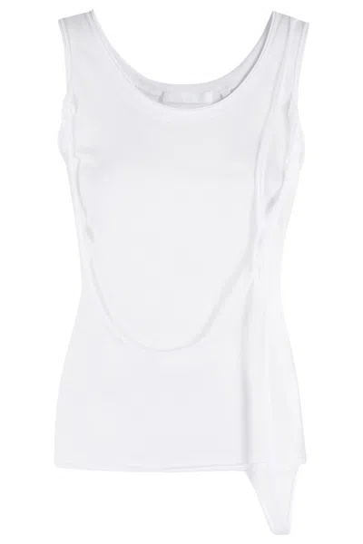 Helmut Lang Strap Tank In White