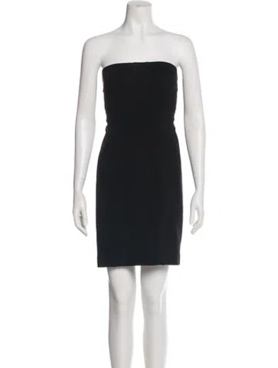 Pre-owned Helmut Lang Strapless Mini Dress In Black