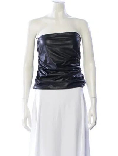 Pre-owned Helmut Lang Strapless Top In Black