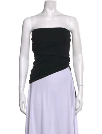 Pre-owned Helmut Lang Strapless Top In Black