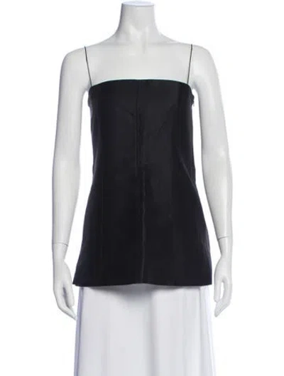 Pre-owned Helmut Lang Strapless Top W/ Tags In Blue