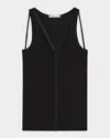Helmut Lang Pima Cotton And Modal-blend Jersey Tank In Blk