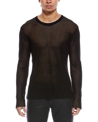 Helmut Lang Stripe Shirt In Black