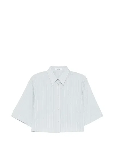 Helmut Lang Striped Long-sleeve Shirt In Blue