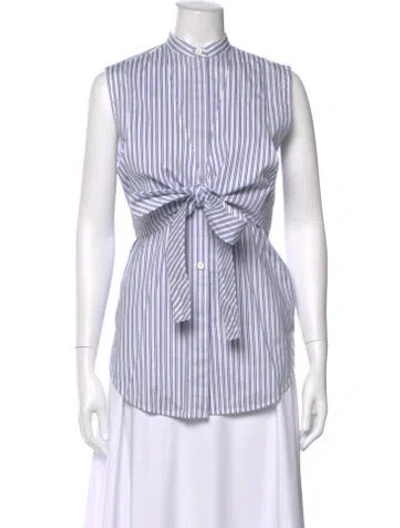 Pre-owned Helmut Lang Striped Sleeveless Top In Multi