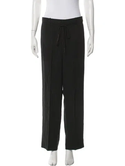 Pre-owned Helmut Lang Striped Straight Leg Pants In Green