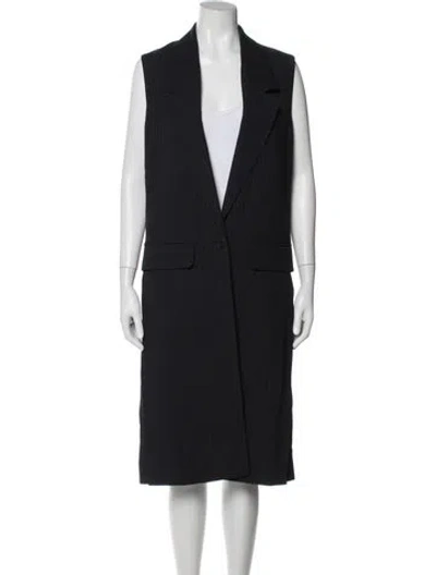 Pre-owned Helmut Lang Striped Vest In Black