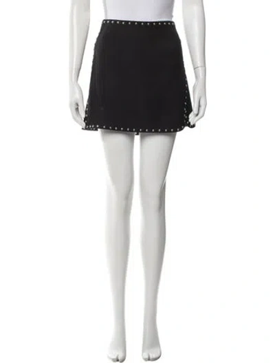 Pre-owned Helmut Lang Studded Accents Mini Skirt In Black