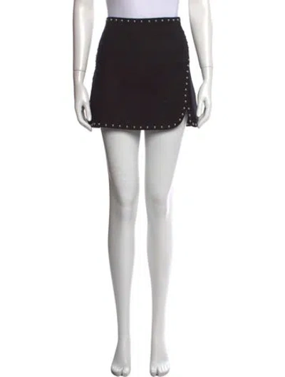 Pre-owned Helmut Lang Studded Accents Mini Skirt In Black