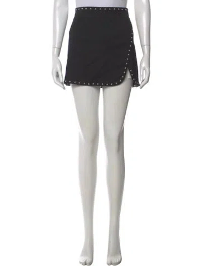 Pre-owned Helmut Lang Studded Accents Mini Skirt In Black