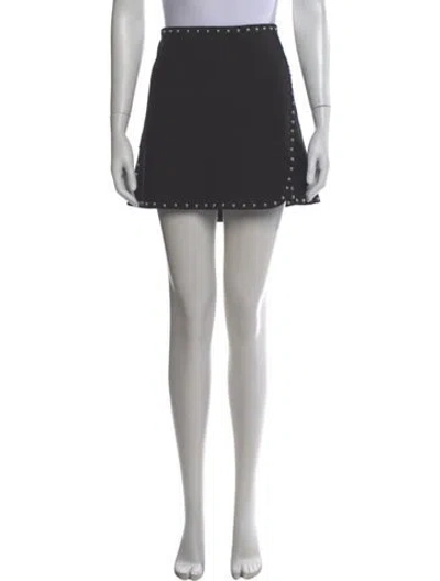 Pre-owned Helmut Lang Studded Accents Mini Skirt In Black