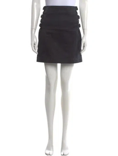 Pre-owned Helmut Lang Studded Accents Mini Skirt In Black
