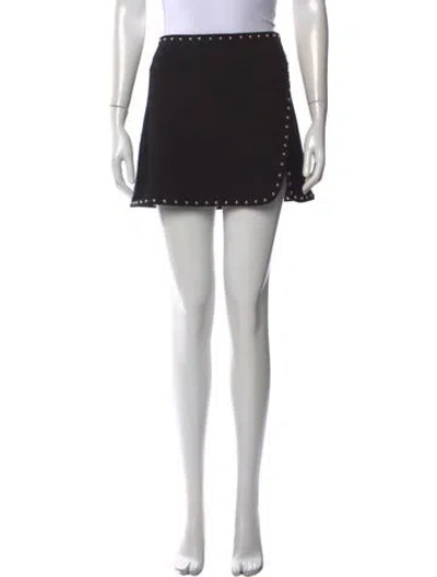 Pre-owned Helmut Lang Studded Accents Mini Skirt In Black