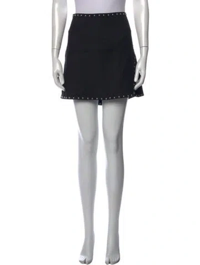 Pre-owned Helmut Lang Studded Accents Mini Skirt In Black