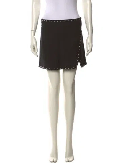 Pre-owned Helmut Lang Studded Accents Mini Skirt W/ Tags In Black