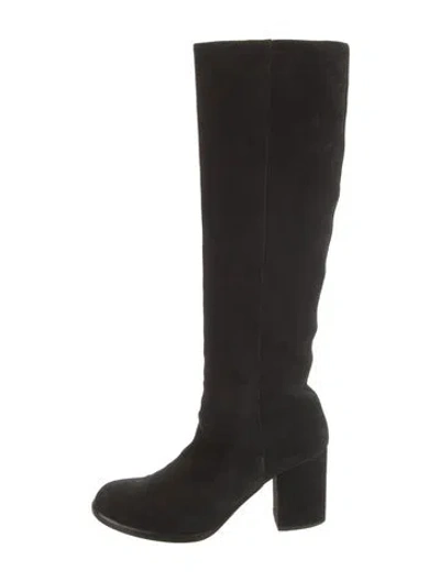 Pre-owned Helmut Lang Suede Boots In Black