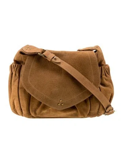 Pre-owned Helmut Lang Suede Messenger Bag In Brown