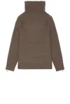 Helmut Lang Men's Wool-cashmere Suitcase Turtleneck Sweater In Taupe Melange