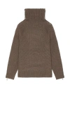Helmut Lang Men's Wool-cashmere Suitcase Turtleneck Sweater In Taupe Melange