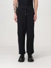 Helmut Lang Drawstring Waist Pants With Relaxed Fit In Schwarz