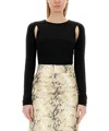 Helmut Lang Women's Top Cut Out Top In Black