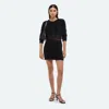 Helmut Lang Sweater Mini Skirt In Black