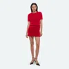 Helmut Lang Sweater Mini Skirt In Red