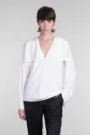 Helmut Lang Layered-design Blouse In White
