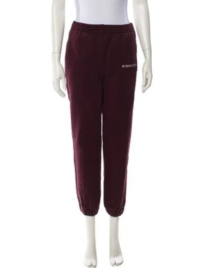 Pre-owned Helmut Lang Sweatpants In Burgundy