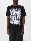 Helmut Lang Scribble Crew Neck Graphic Print Short Sleeves