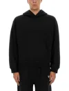 Helmut Lang Embossed Logo Hooded Sweatshirt