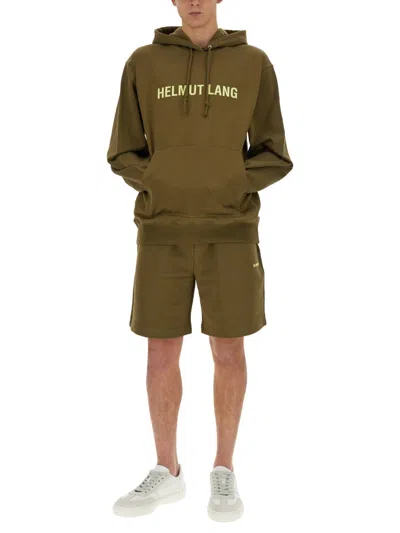 Helmut Lang Sweatshirt With Logo In Green